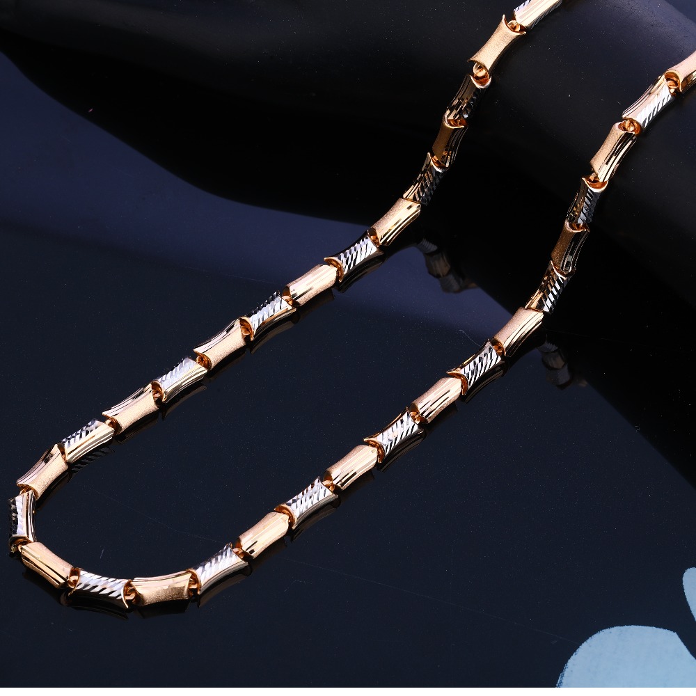 750 Rose Gold exclusive Hallmark Gentlemen's Chain RMC60