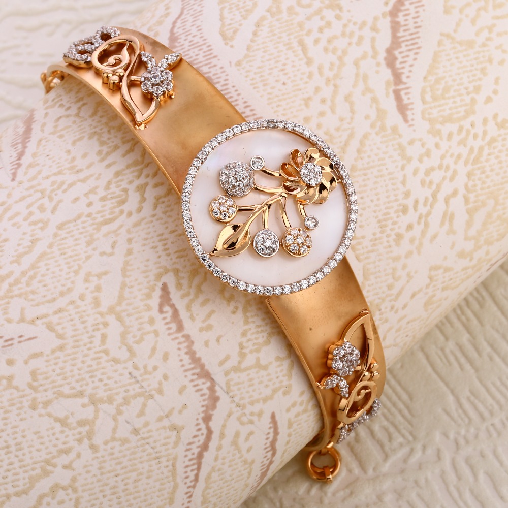 750 Rose Gold Classic Hallmark Women's Kada RLKB172