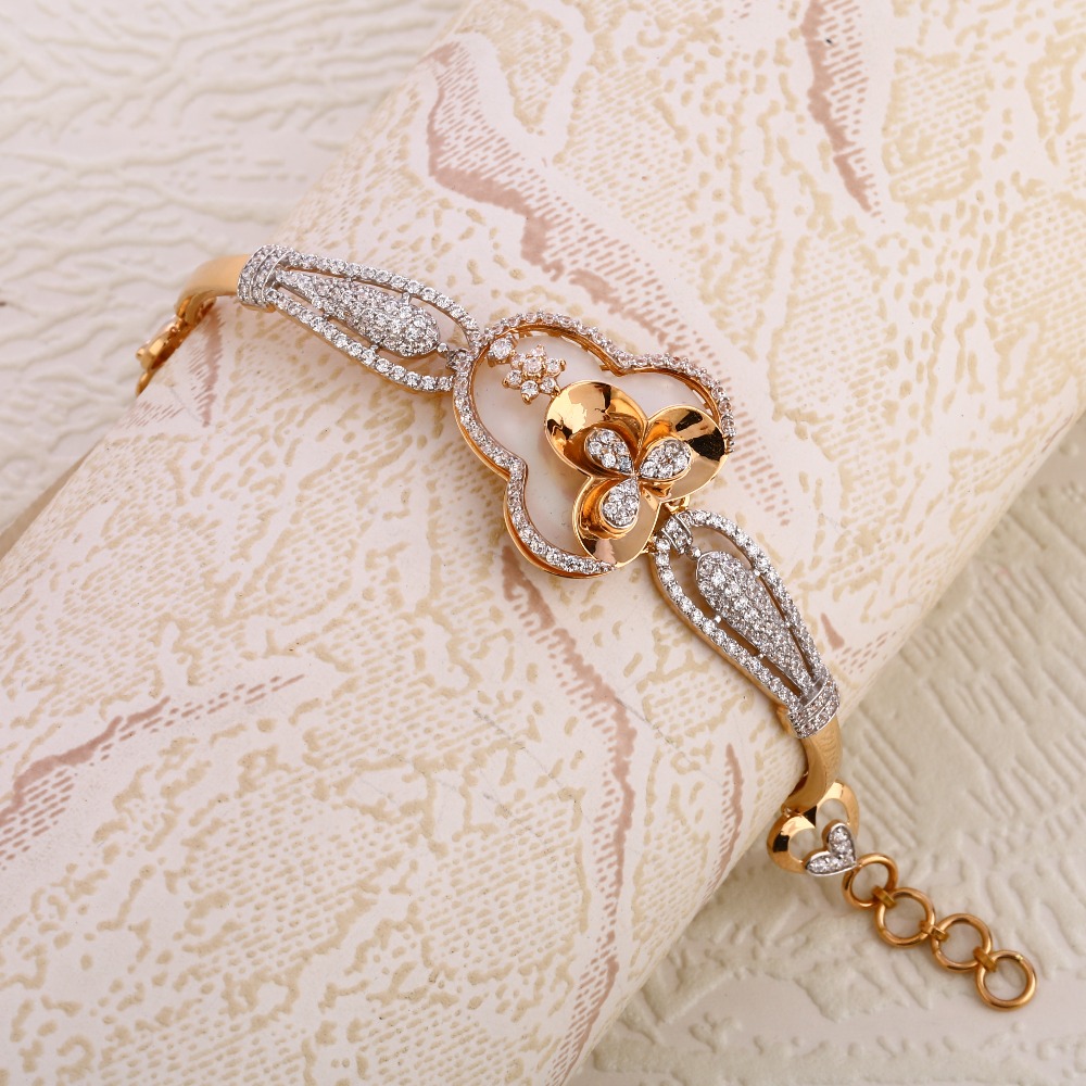 750 Rose Gold Classic CZ Bracelet RLKB164