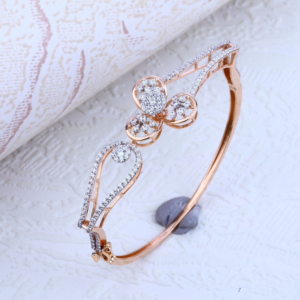 18KT Rose Gold exclusive Women's Hallmark Kada RLKB72