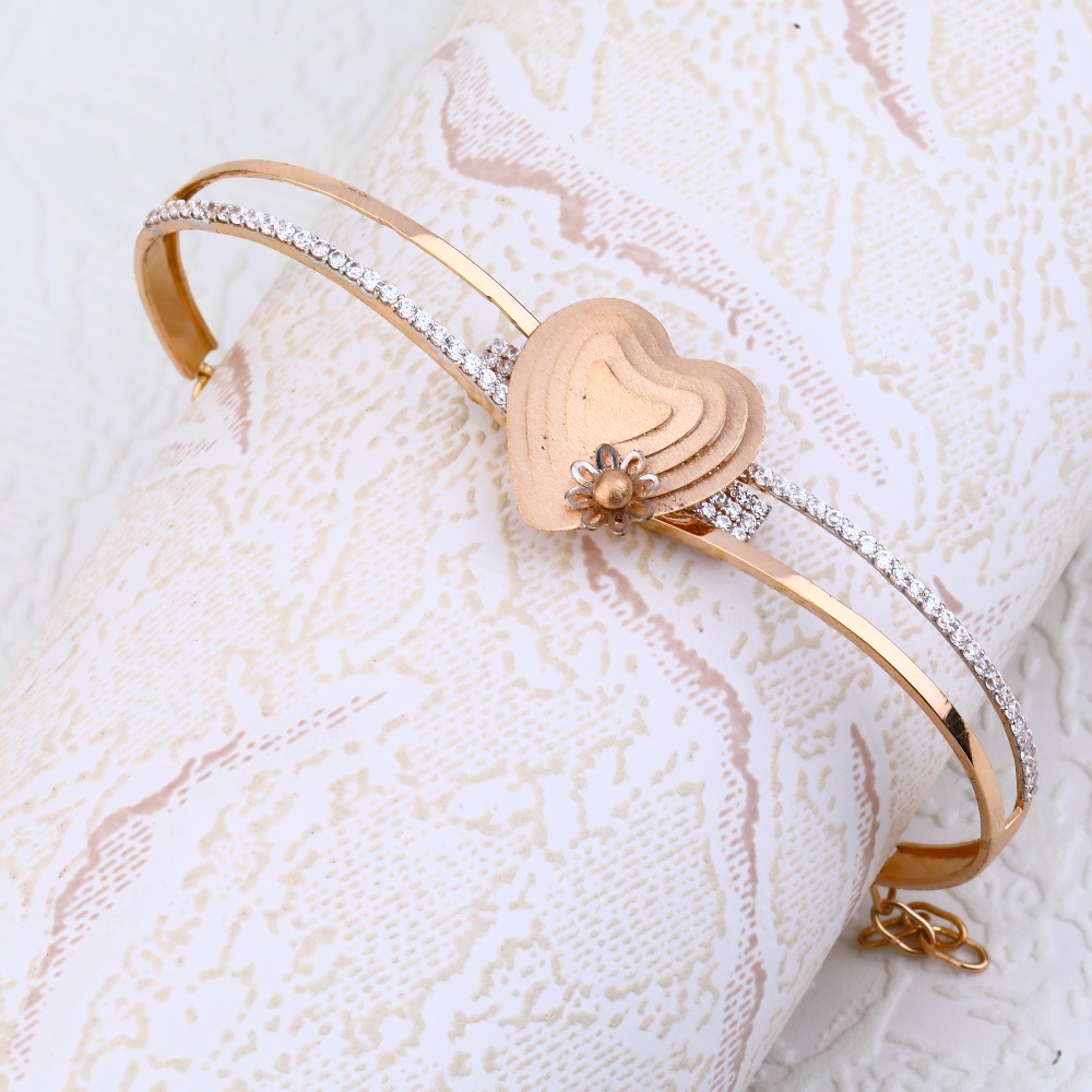 18KT Rose Gold Classic Women's Hallmark Kada RLKB85