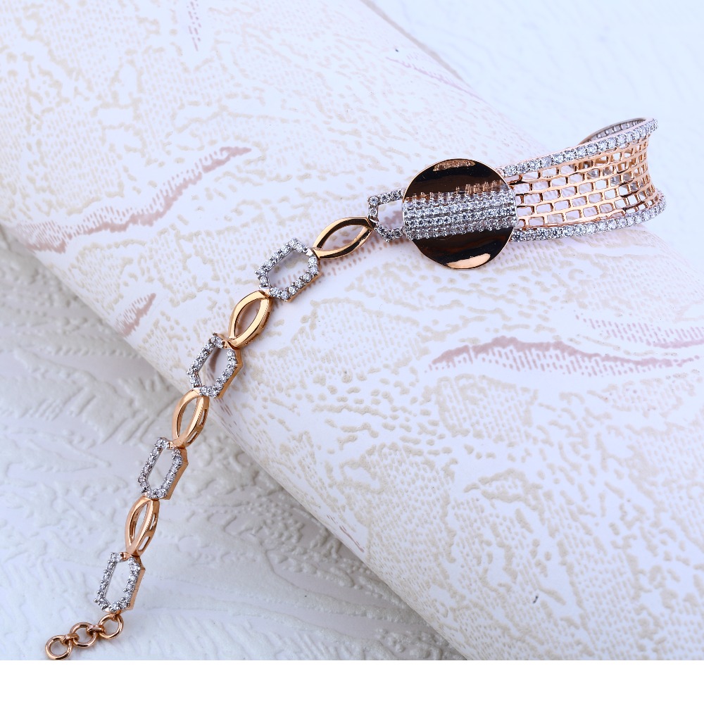 18CT Rose Gold Gorgeous Ladies Kada Bracelet RLKB92