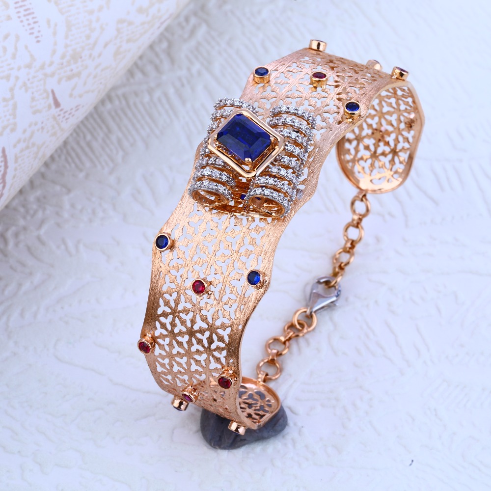 18CT Rose Gold exclusive Ladies Kada Bracelet RLKB90