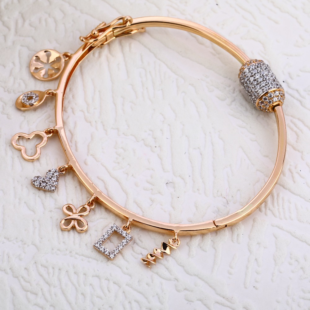 18KT Rose Gold Fancy Ladies Bracelet  RLKB247