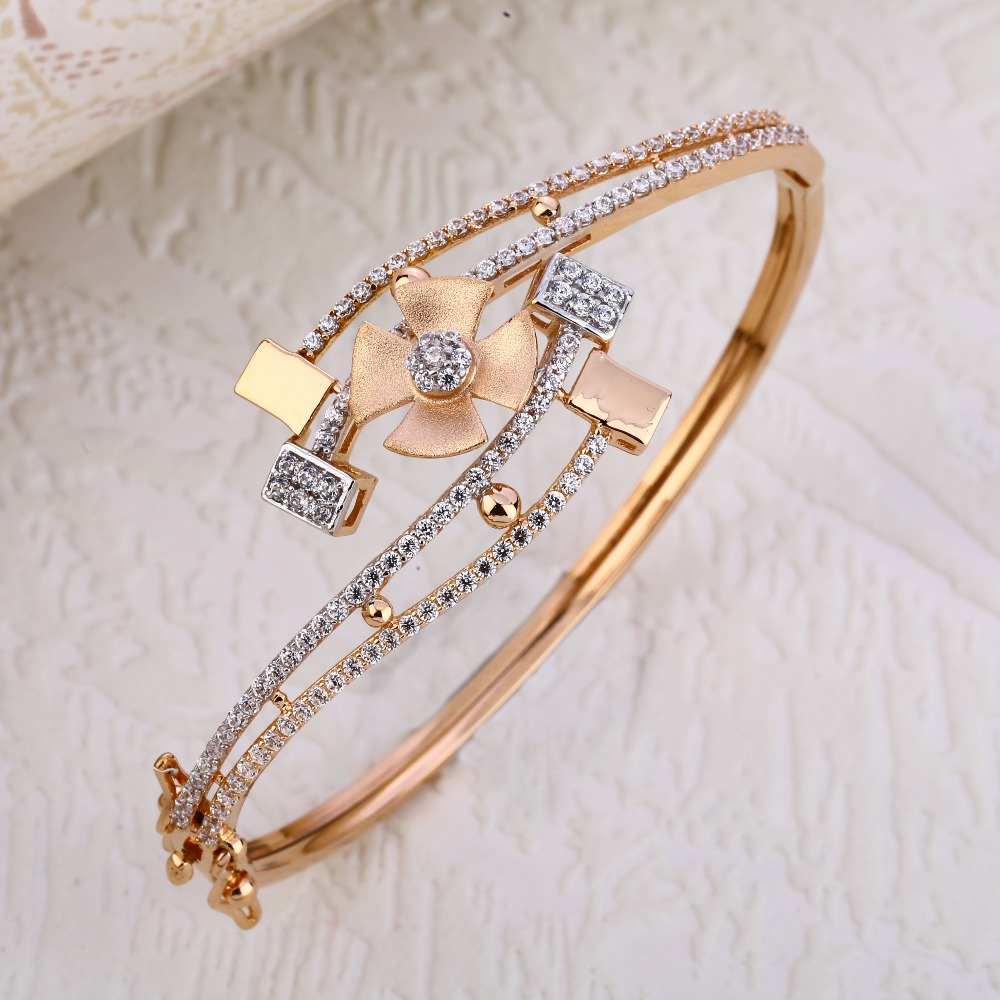 750 Rose Gold Hallmark Designer Women's Bracelet RLKB211