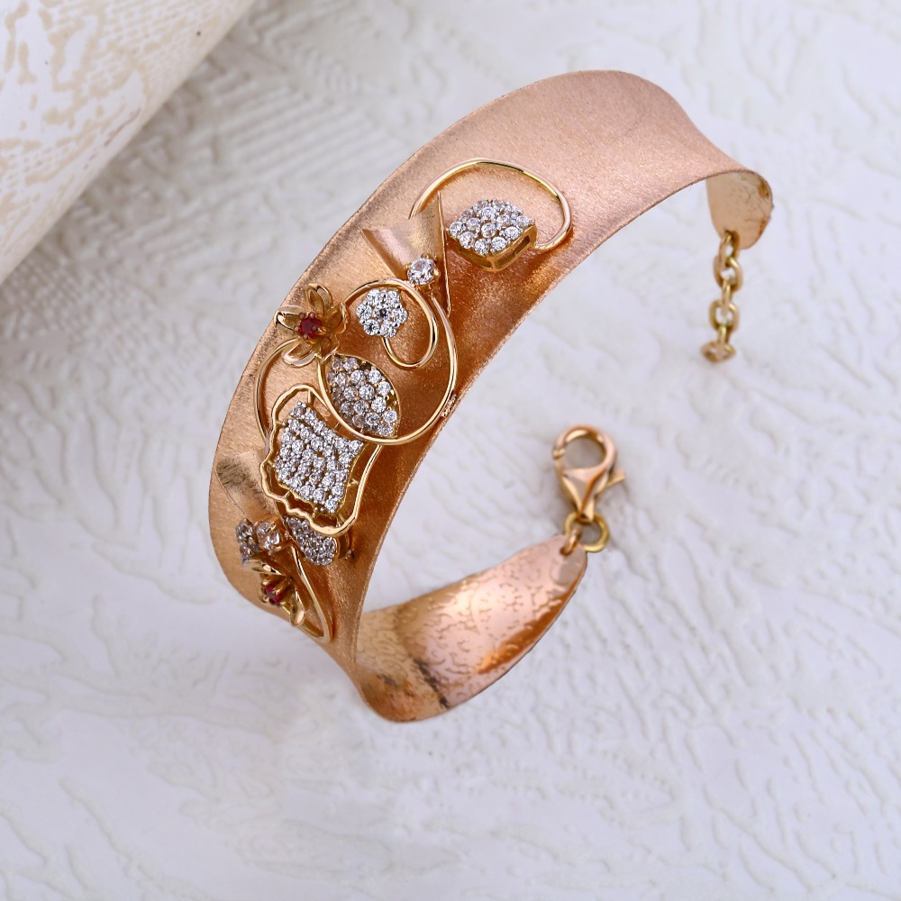 750 Rose Gold Ladies exclusive  Kada Bracelet RLKB267