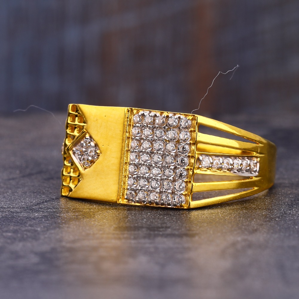916 Gold CZ Men's Gorgeous Ring MR776
