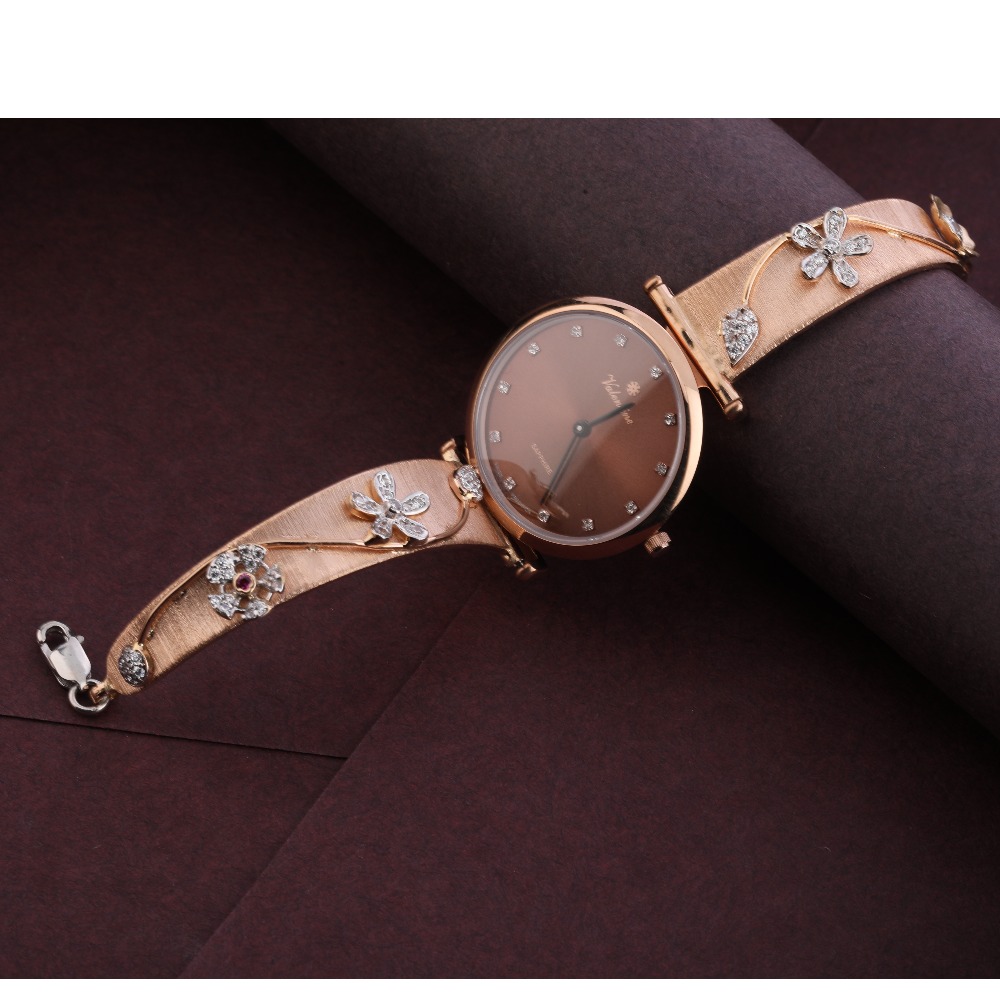 750 Rose Gold Women's  Gorgeous Hallmark Watch RLW290