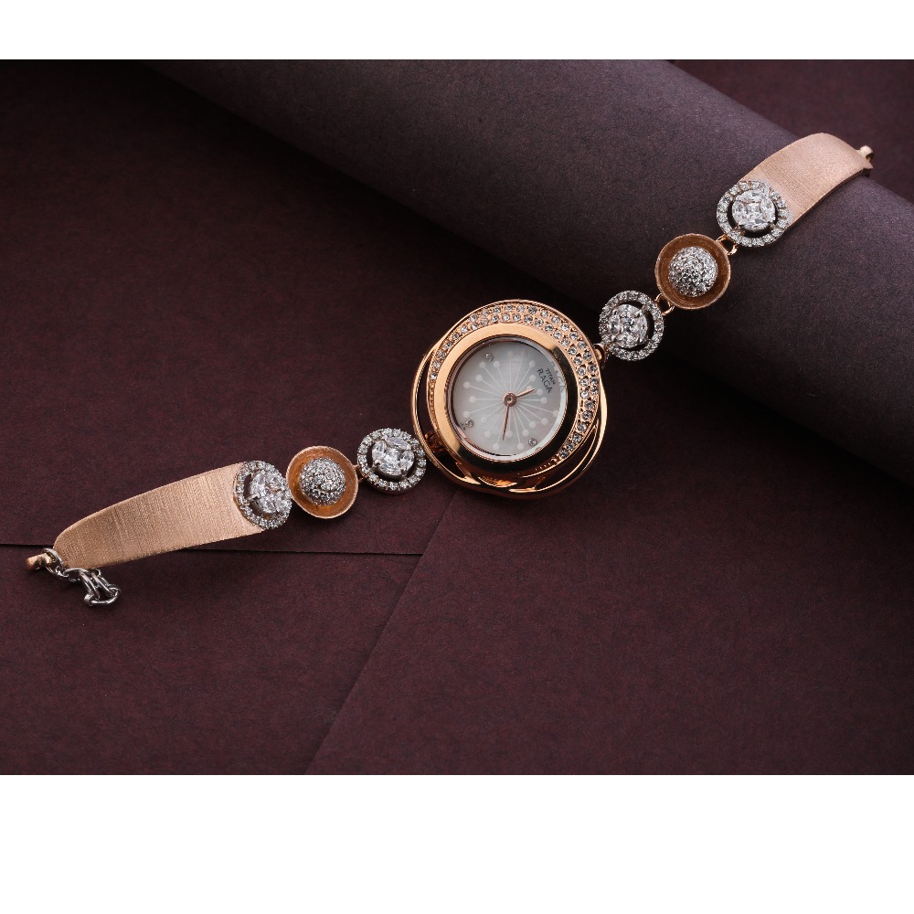 750 Rose Gold Women's  Fancy  Hallmark Watch RLW289