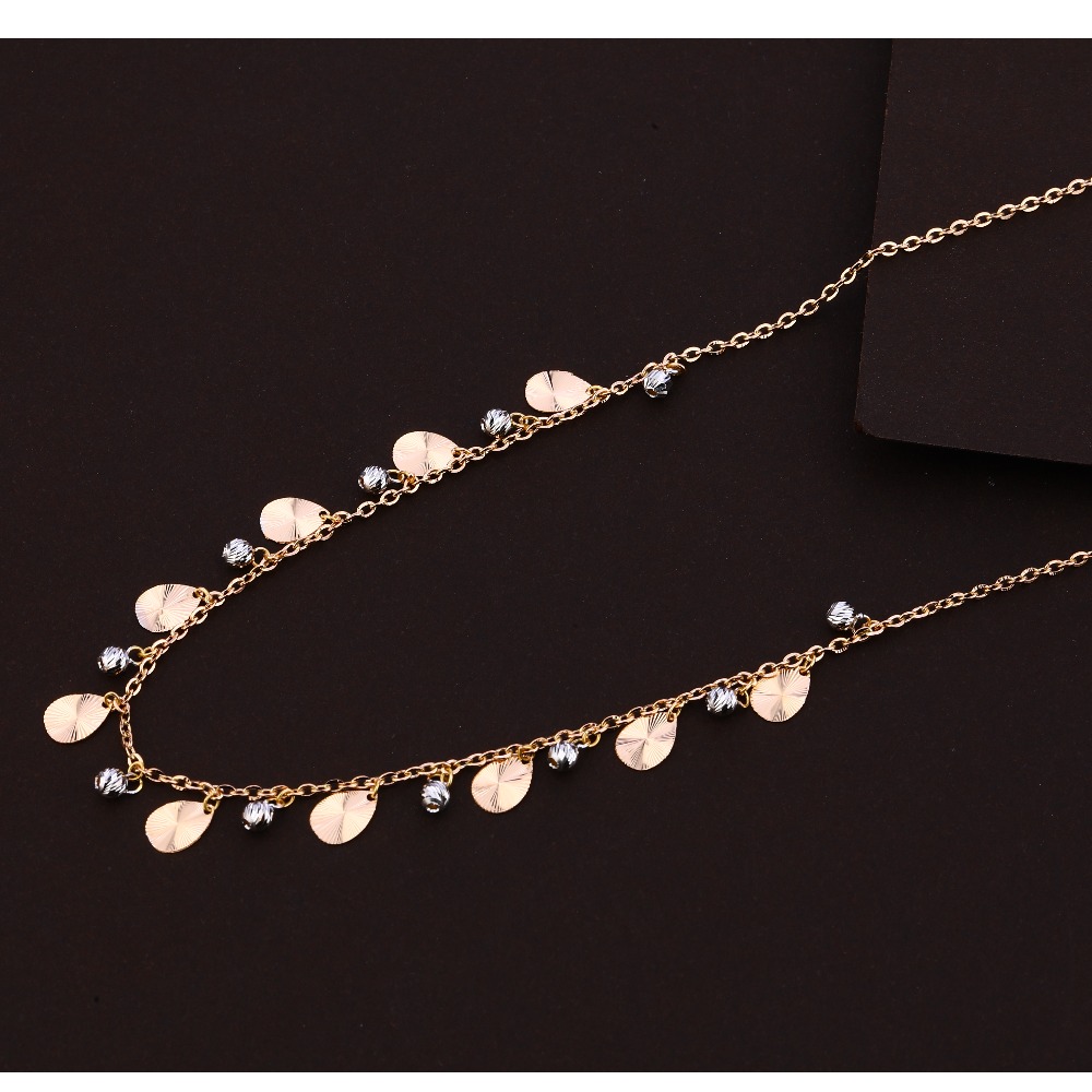 18KT Rose Gold  Designer Ladies Tanmaniya Necklace  RTM172