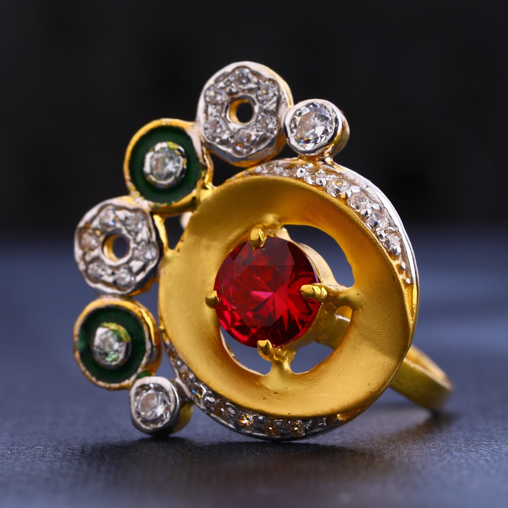22CT Gold Delicate Ladies Ring LR623