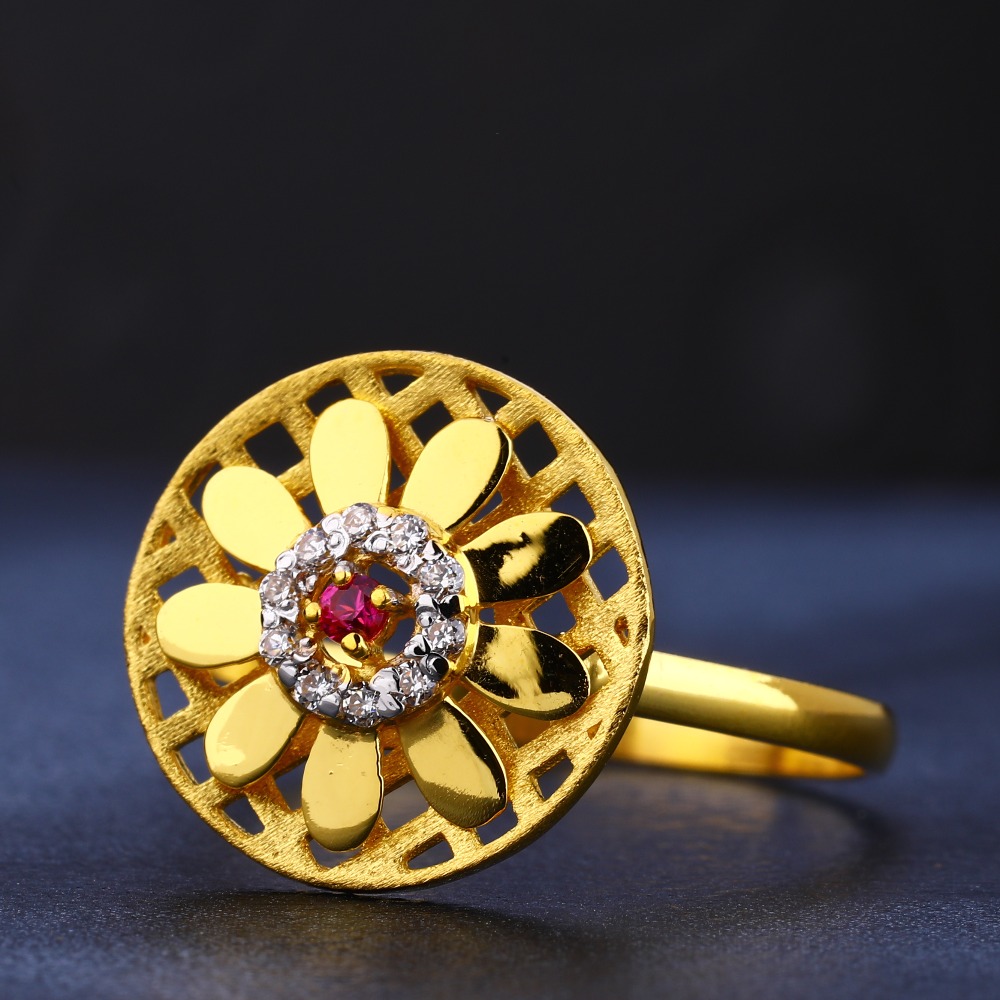 916 Gold Women's Diamond Ring LR732