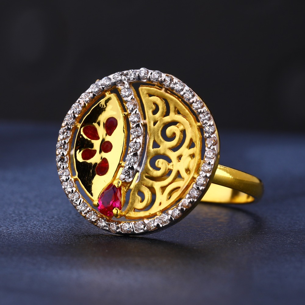 22CT Gold Hallmark Gorgeous Women's Ring LR698