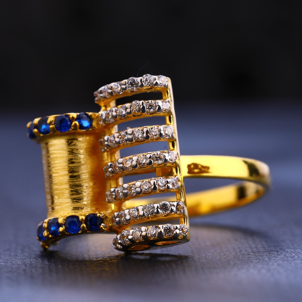 22CT Gold CZ  Exclusive Ladies Ring LR688