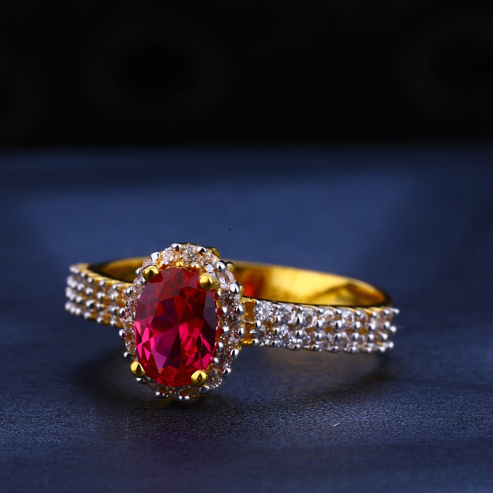 22KT Gold Hallmark Designer Ladies Ring LR560