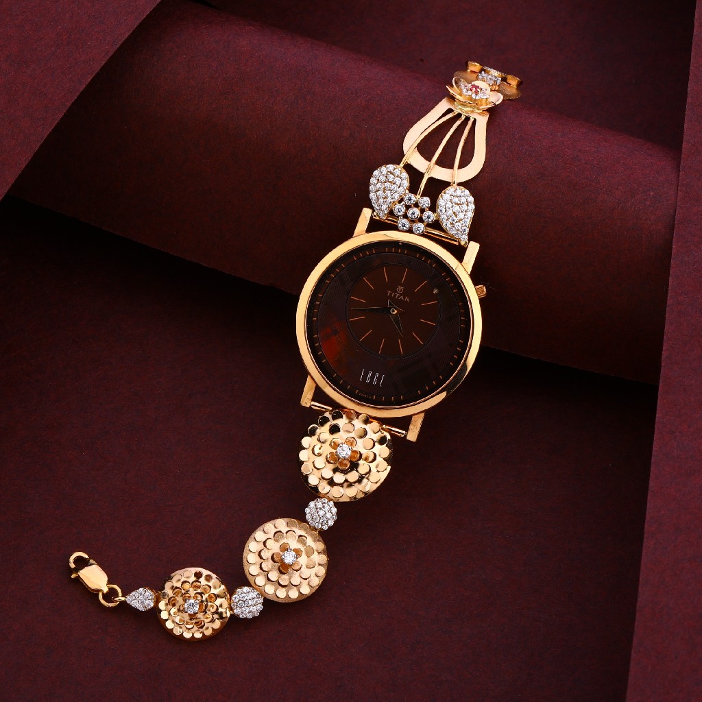750 Rose Gold Cz Delicate Women's Watch RLW223