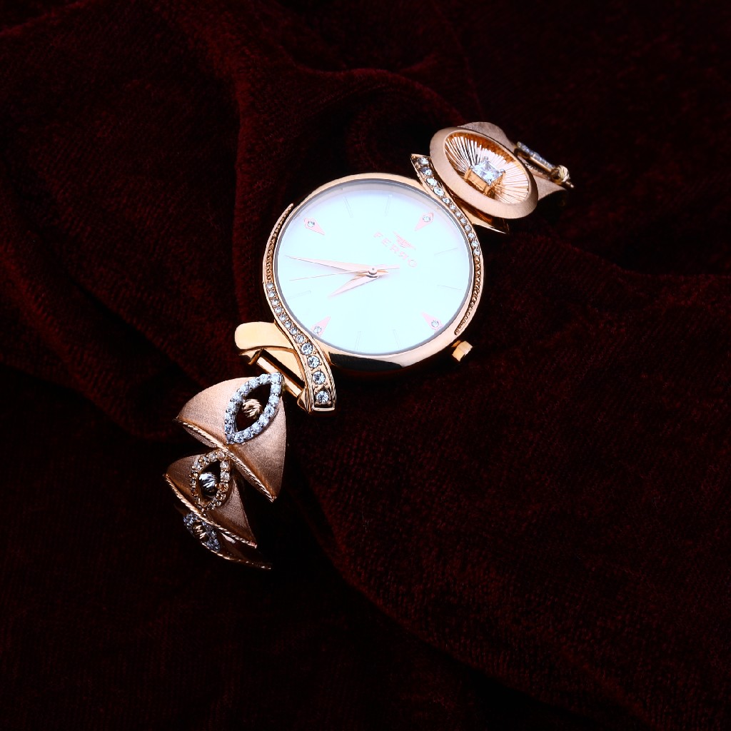 18CT Rose Gold Exclusive Hallmark Ladies Watch RLW182