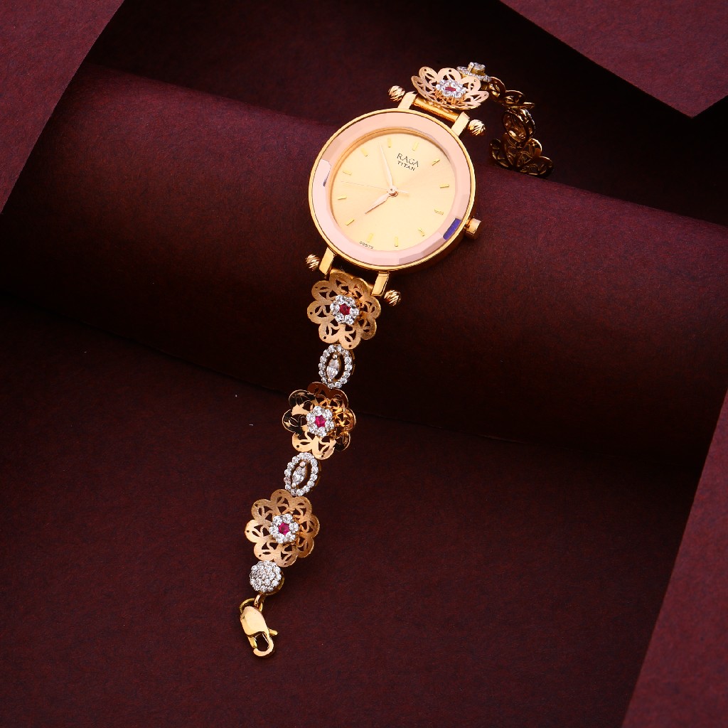 18KT Cz Hallmark Stylish Rose Gold Ladies Watch RLW237