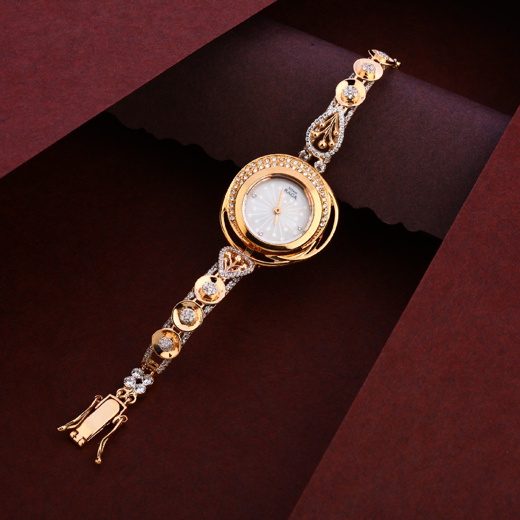 750 Cz Rose Gold Hallmark Gorgeous Women's Watch RLW243