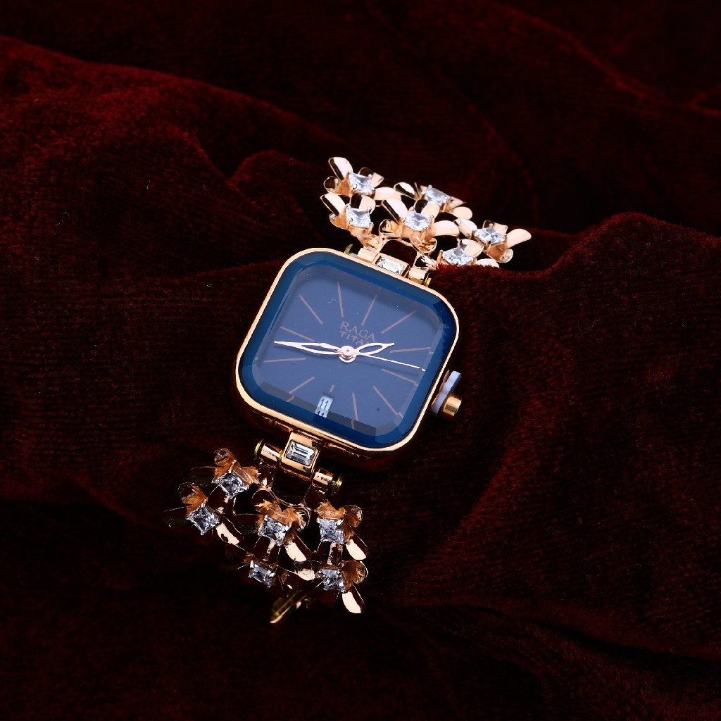 750 Rose Gold Exclusive Cz Ladies Watch RLW170