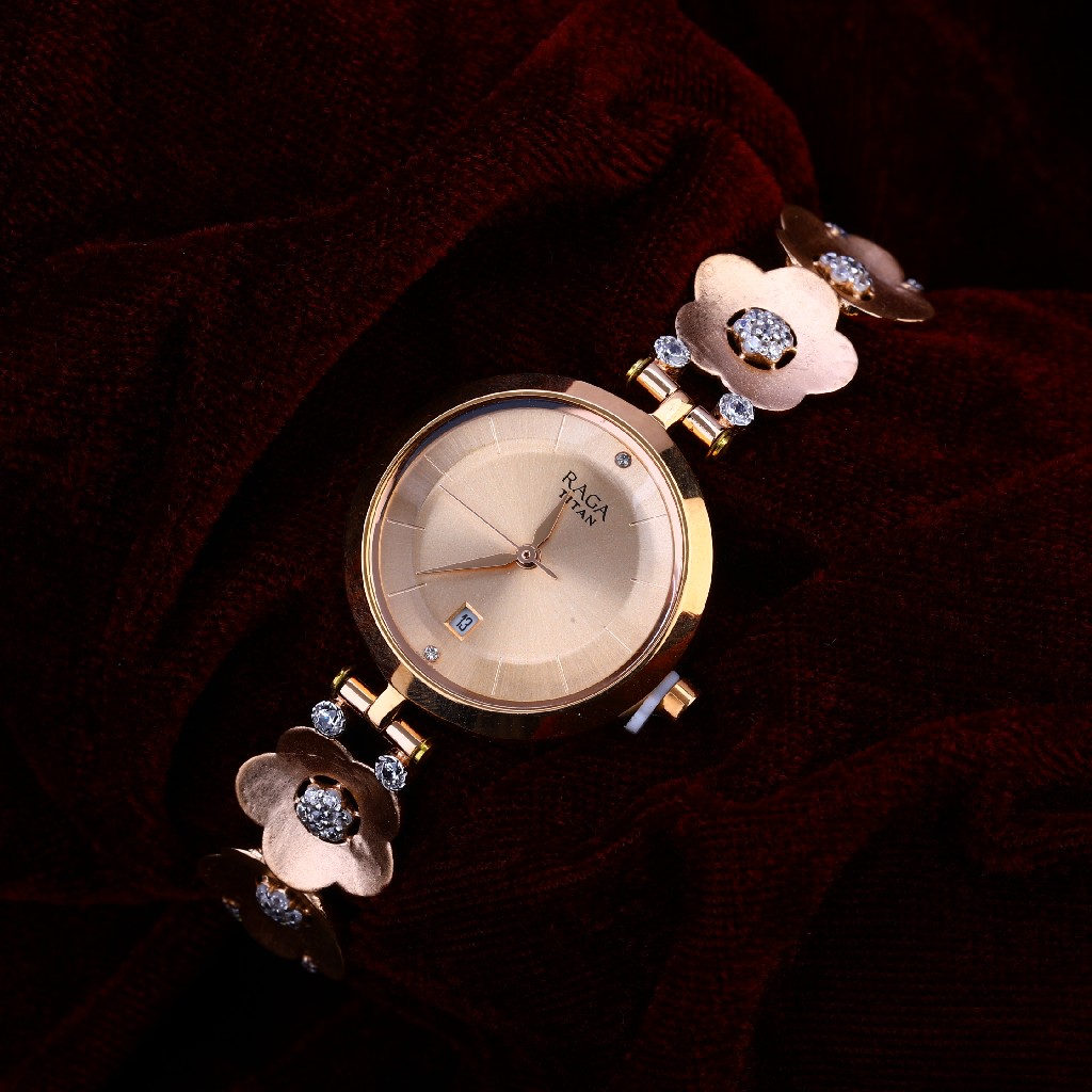 750 Rose Gold Hallmark Fancy Ladies Watch RLW207