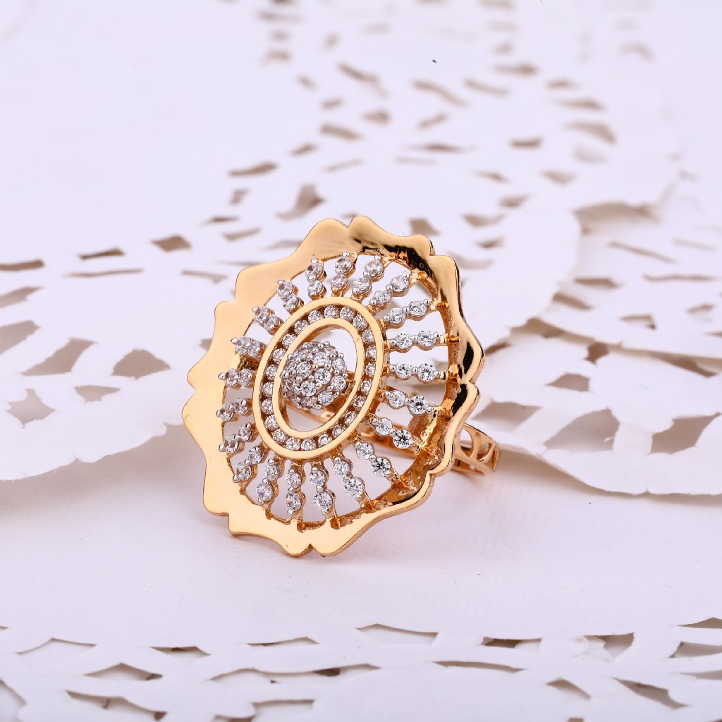 18KT Women's Hallmark Exclusive Rose Gold ring RLR532