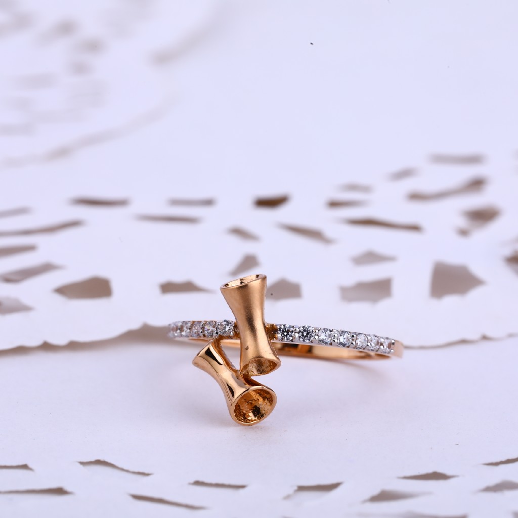 18CT CZ Rose Gold Exclusive Hallmark Women's ring RLR564