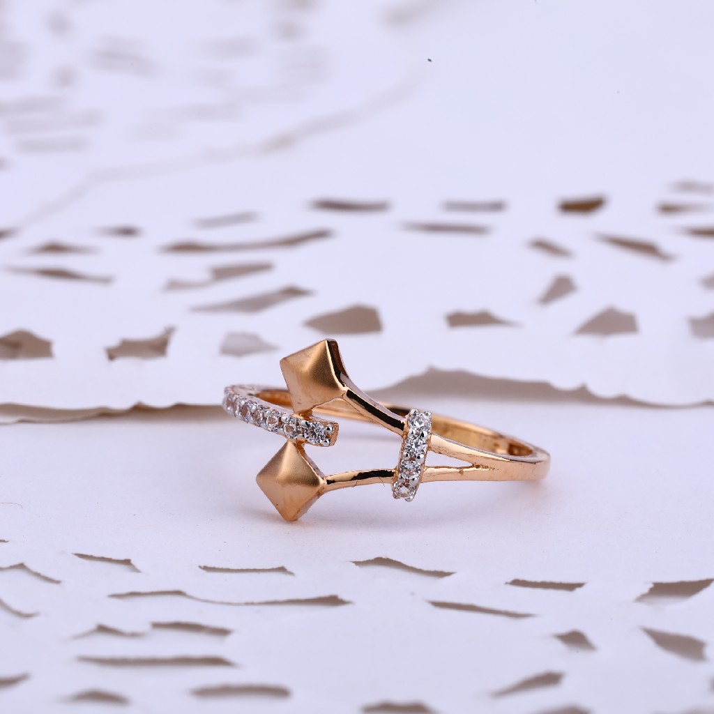 18CT Rose Gold cz Gorgeous Ladies ring RLR570