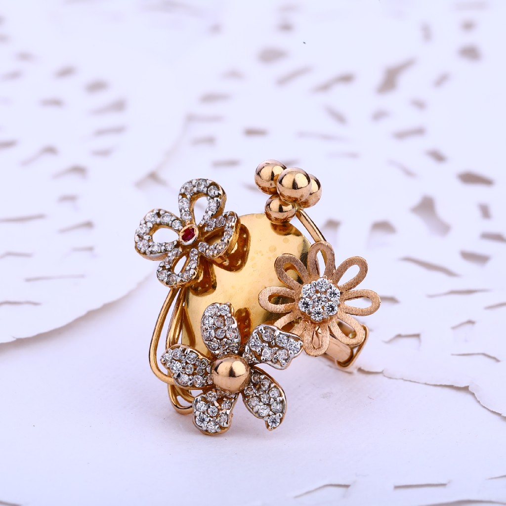 760 Rose Gold Classic Ladies Ring RLR522
