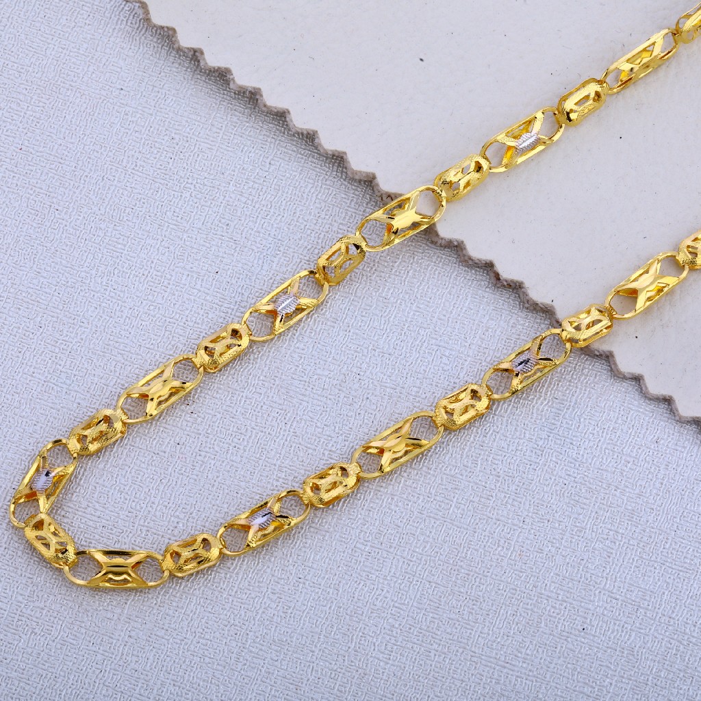 22KT Gold Hallmark Designer Gent's Chain MCH501