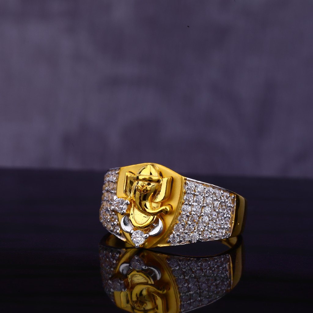 22KT CZ Gent's Exclusive God Ring MGR140