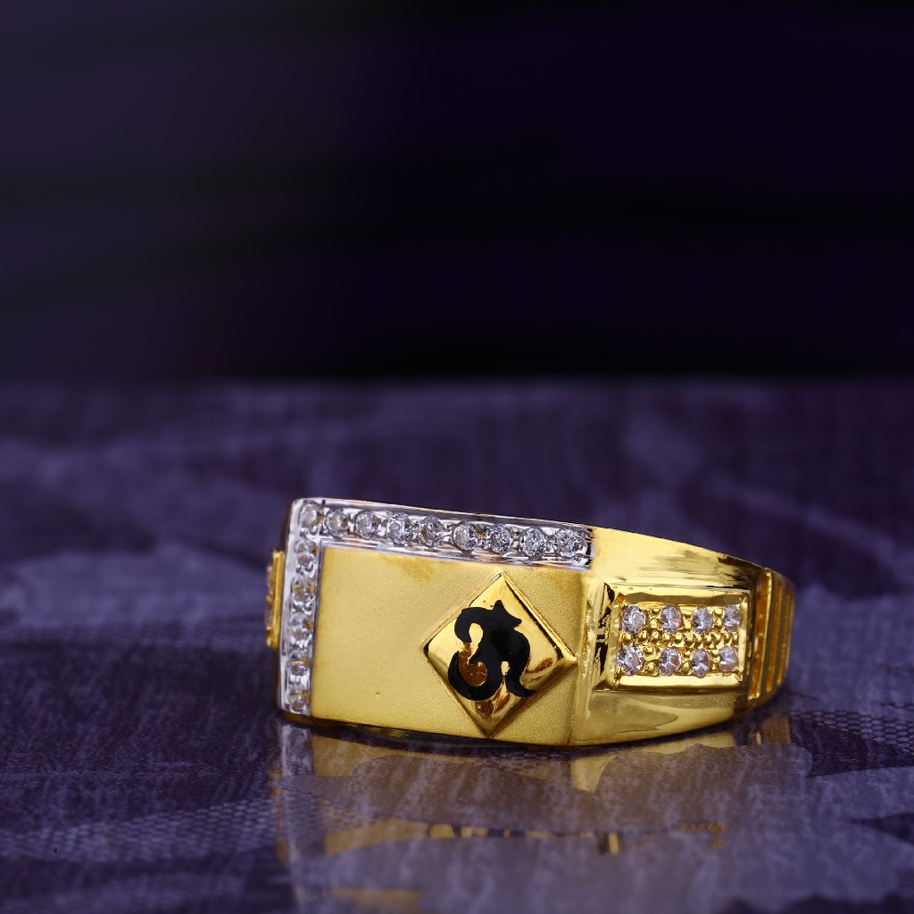 916 CZ Gold Gorgeous Gentlemen's God Ring MGR157