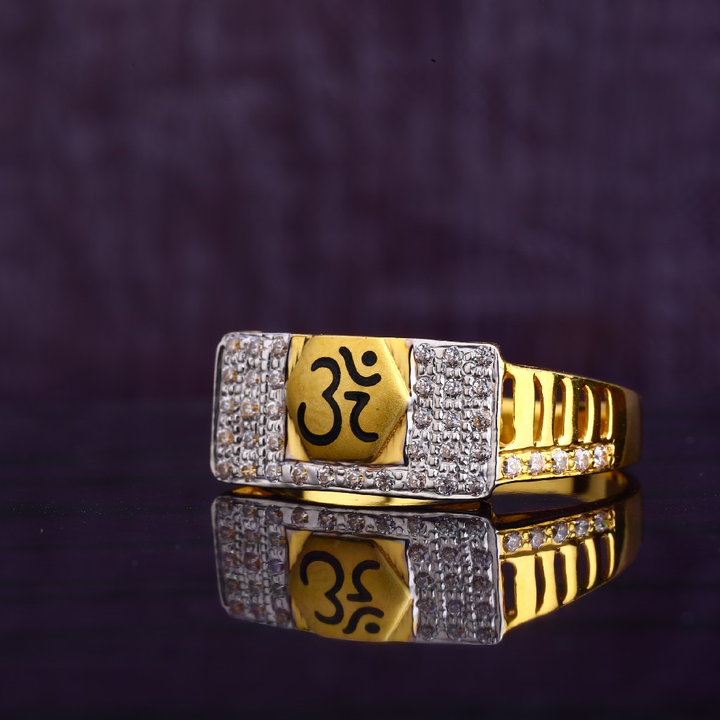 916 Gold Plain Classic Men's Gold Ring MGR135
