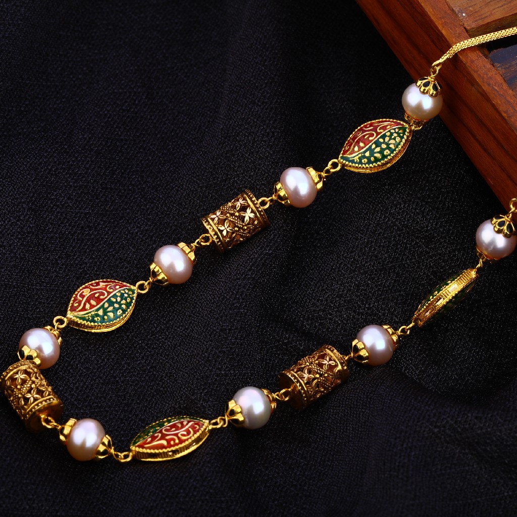 916 Gold Antique Exclusive Women's Chain Mala AC202