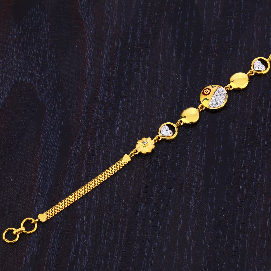 916 Gold Ladies Hallmark Delicate Bracelet LB339