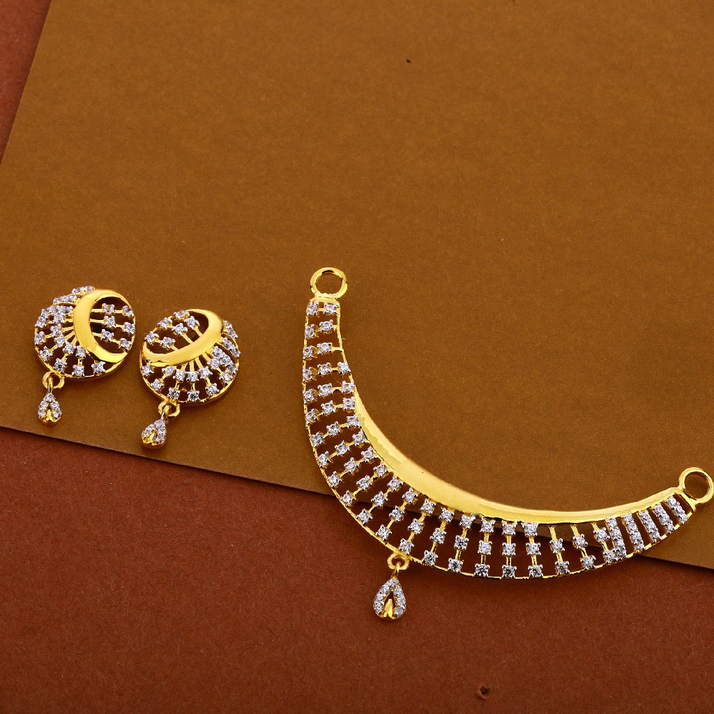 22kt Cz Ladies Pendant Set MP269
