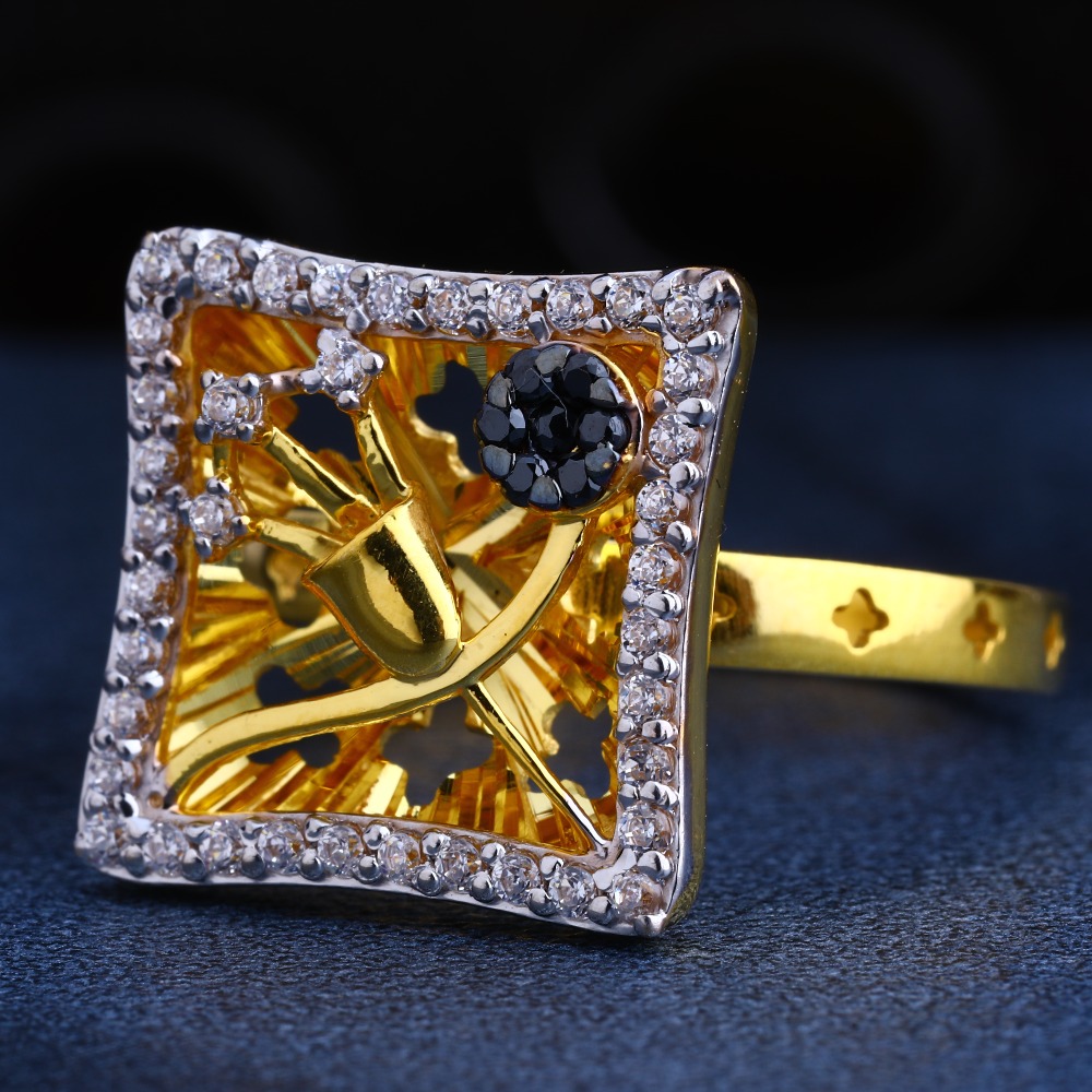 22CT Gold CZ Stylish Women's  Ring LR230