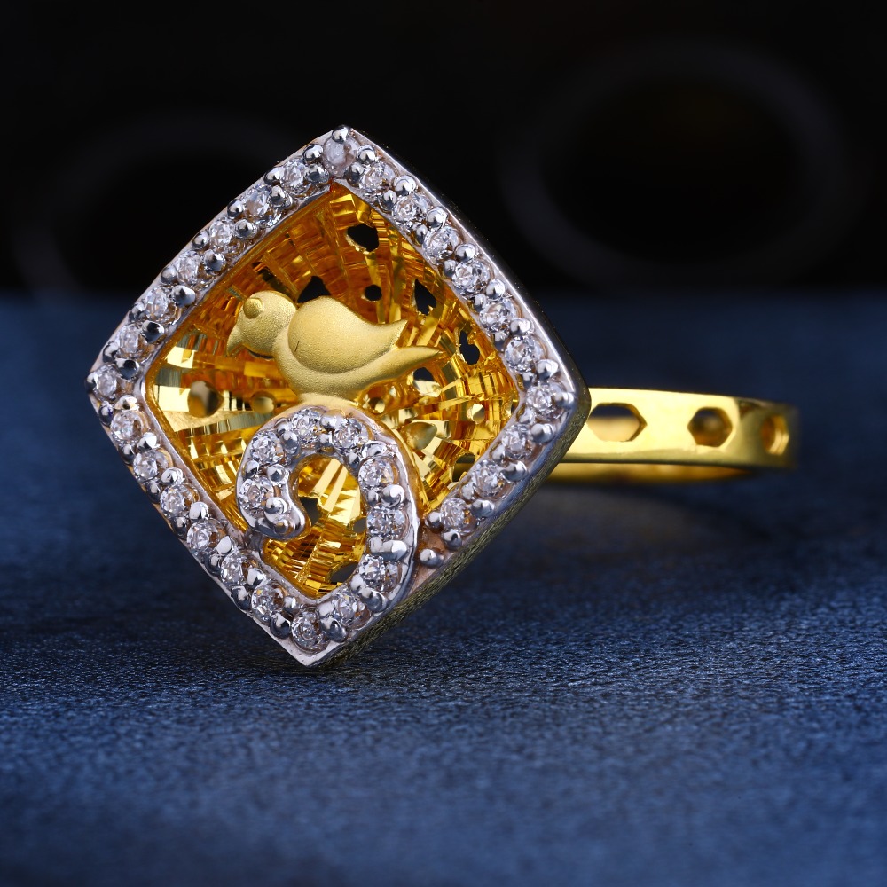 22CT Gold CZ Fancy Women's  Ring LR228
