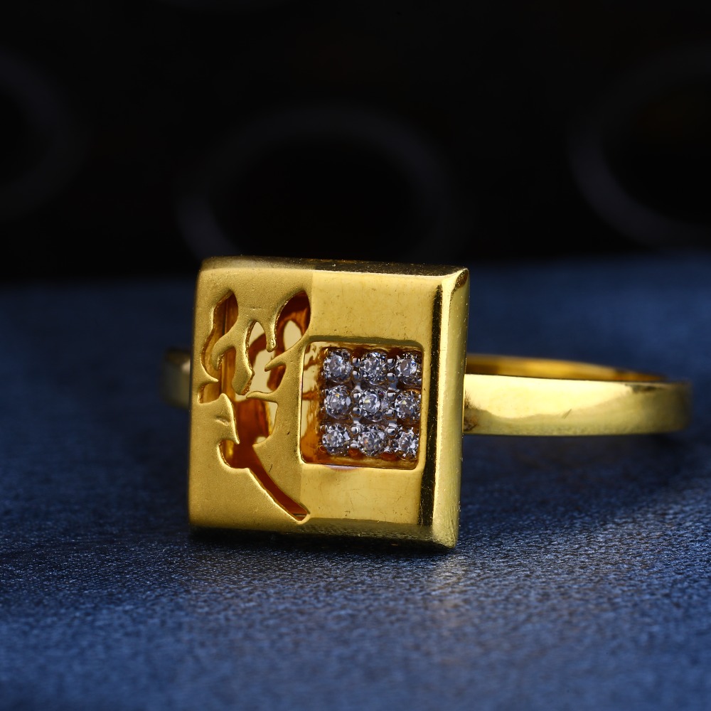 22CT Gold CZ Designer Ladies Ring LR210