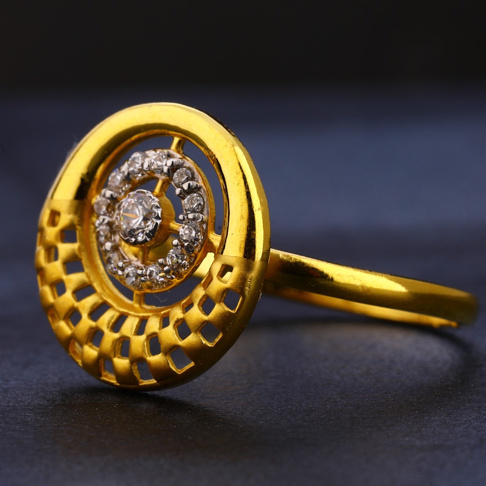 22KT Gold CZ  Gorgeous Women's  Ring LR424