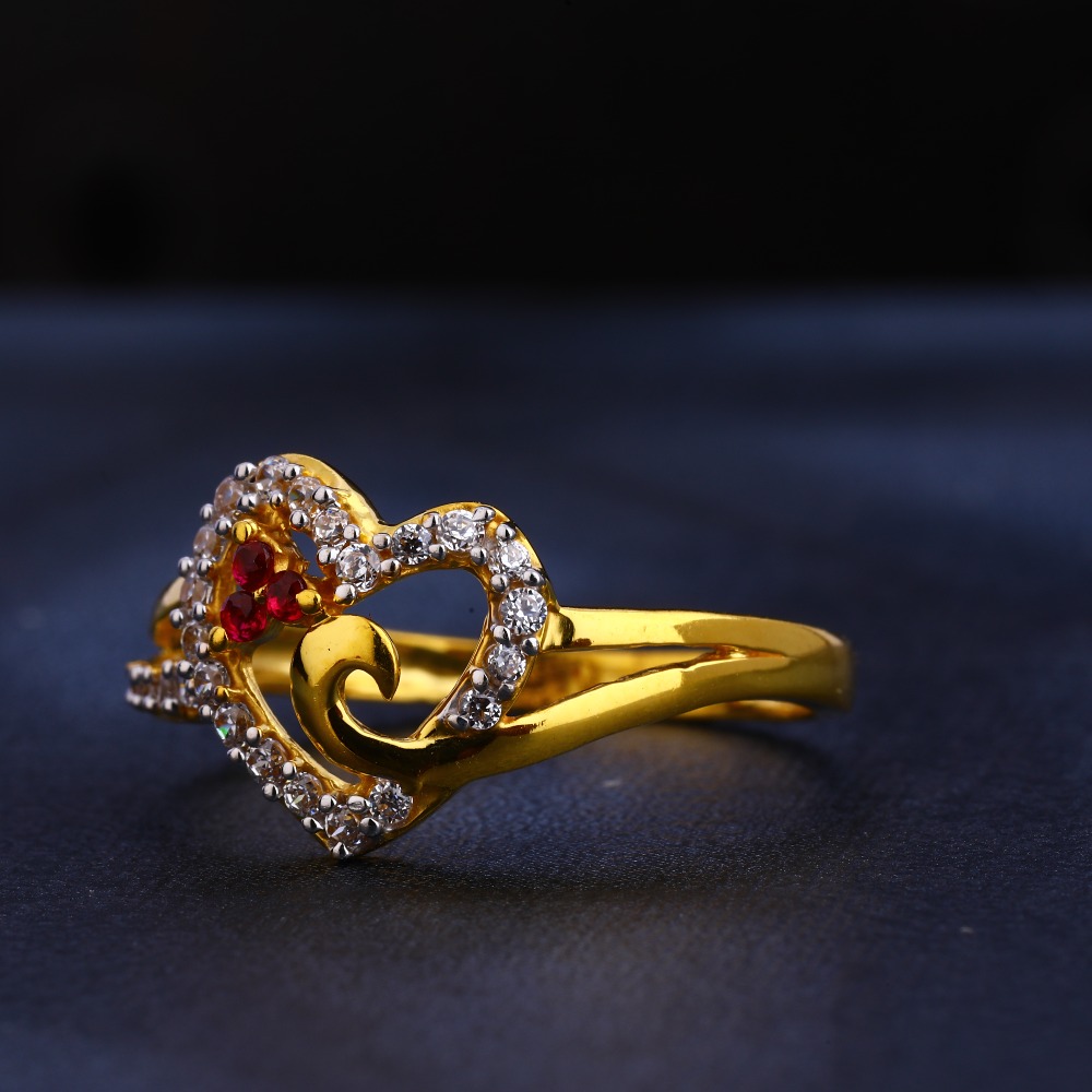 916 Gold  CZ  Gorgeous  Women's  Ring LR383