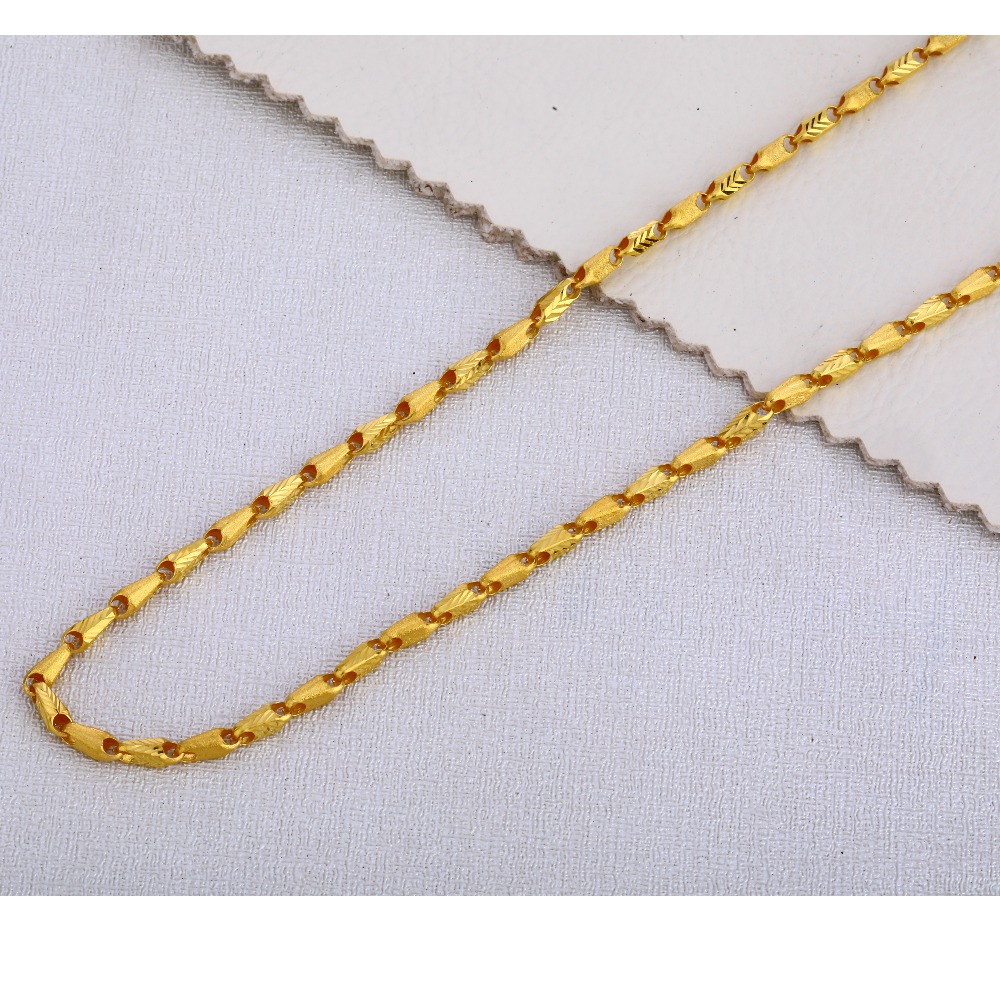 22KT Gold Gents  Fancy Choco Chain MCH399