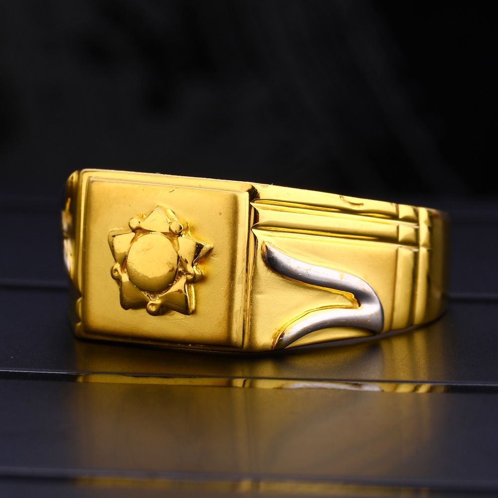 22Ct Men's Plain Hallmark Gorgeous Gold  Ring MPR140