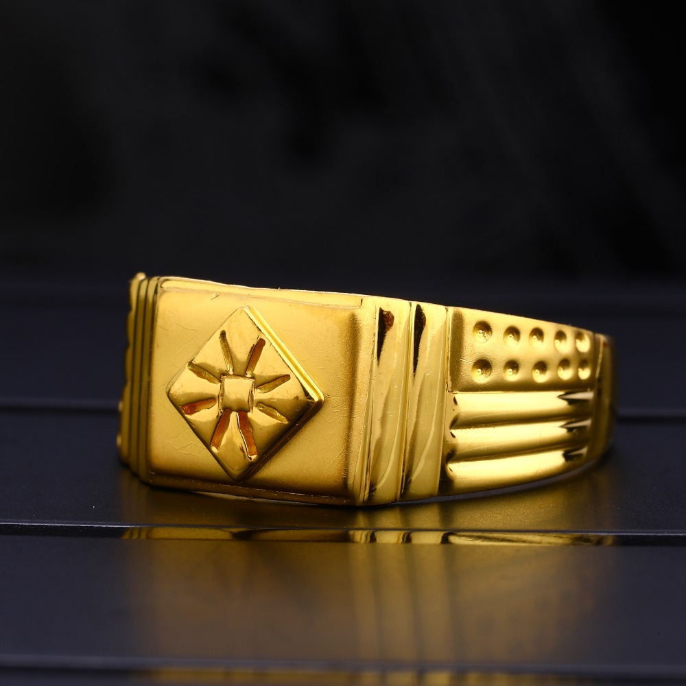22Ct Men's Plain Hallmark Exclusive Gold  Ring MPR138