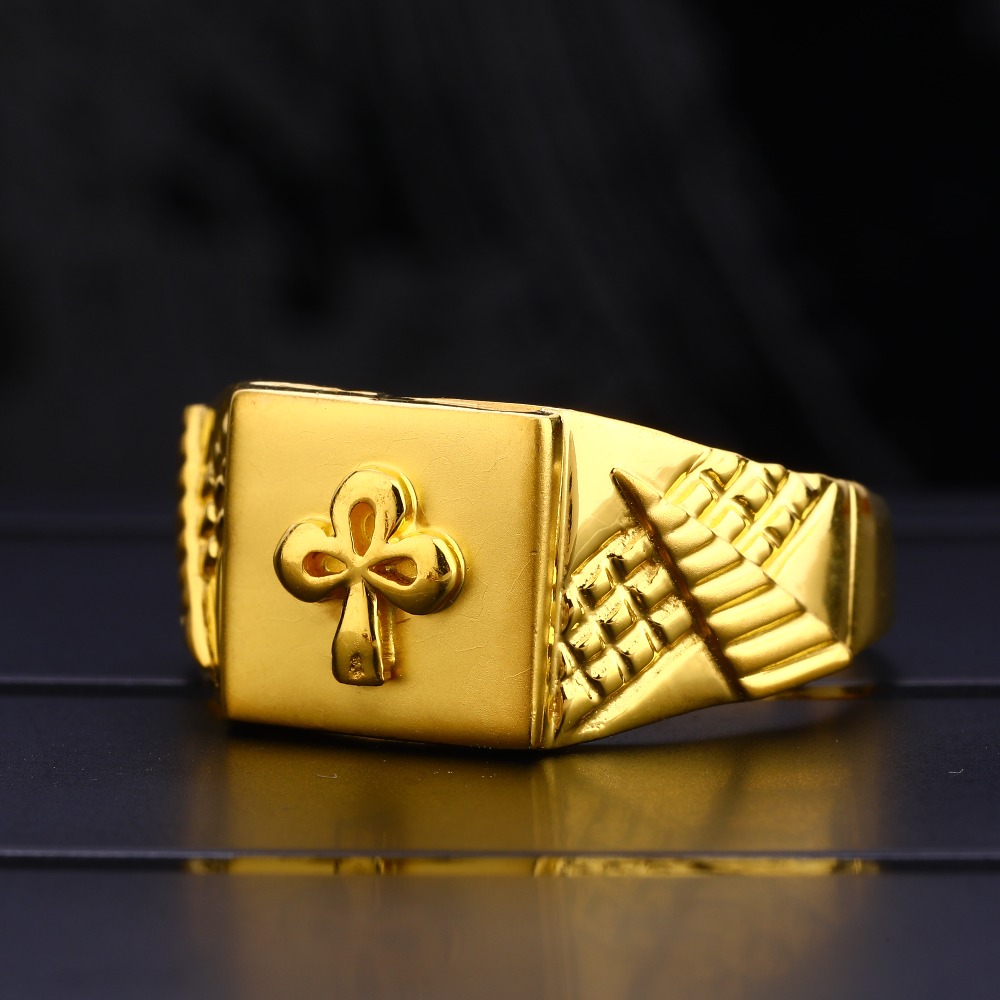 22Ct Men's Plain Exclusive Gold  Ring MPR129
