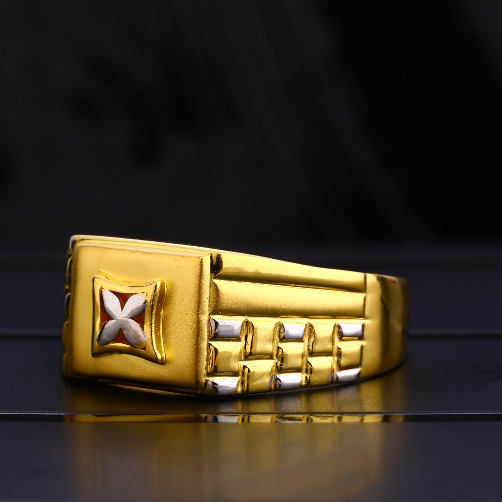 22Ct Men's Plain Delicate Gold  Ring MPR128