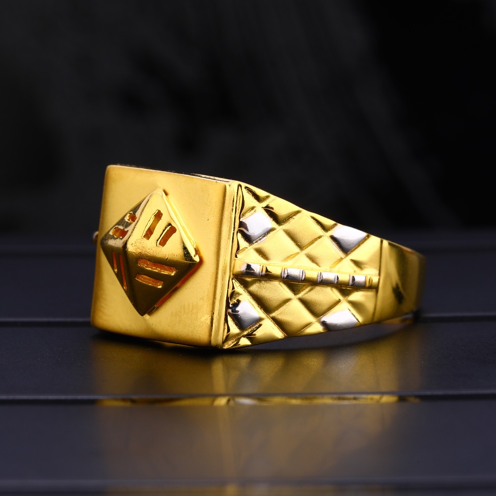 22KT Men's Plain Hallmark Gorgeous Gold  Ring MPR123