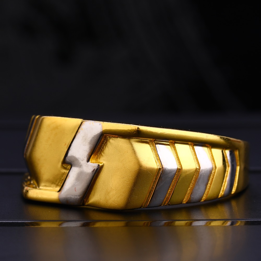 22KT Men's Plain Classic Gold  Ring MPR110