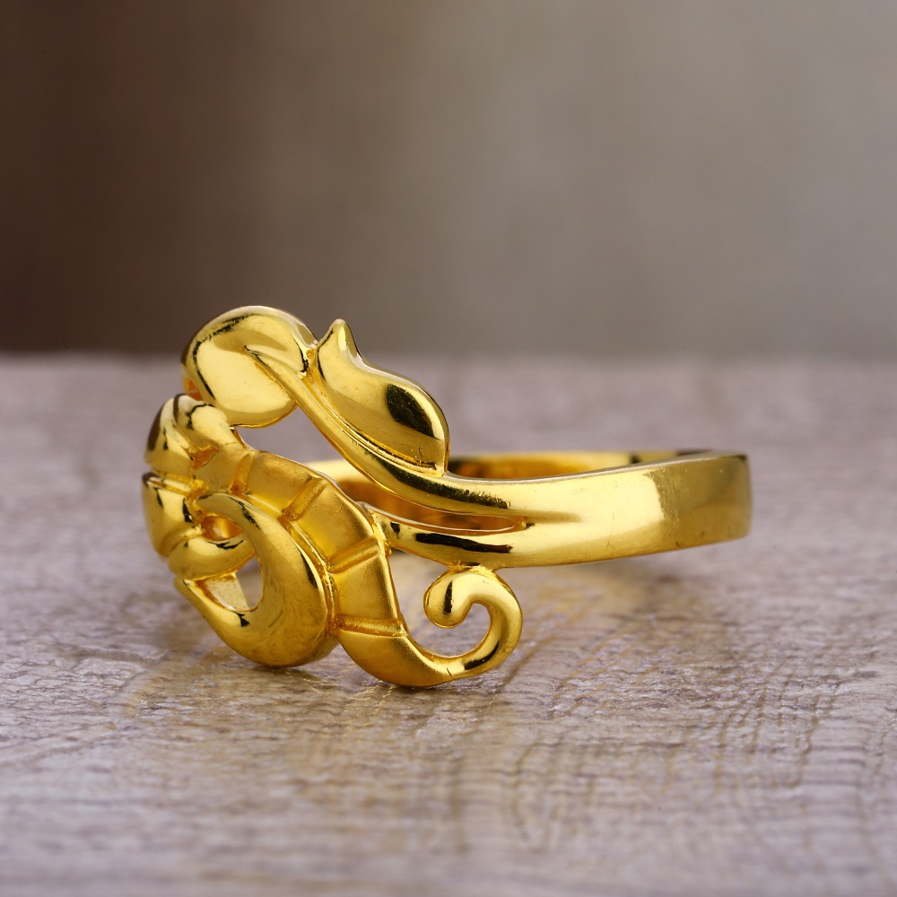 22KT  Gold  Plain  Gorgeous Ladies Ring LPR409