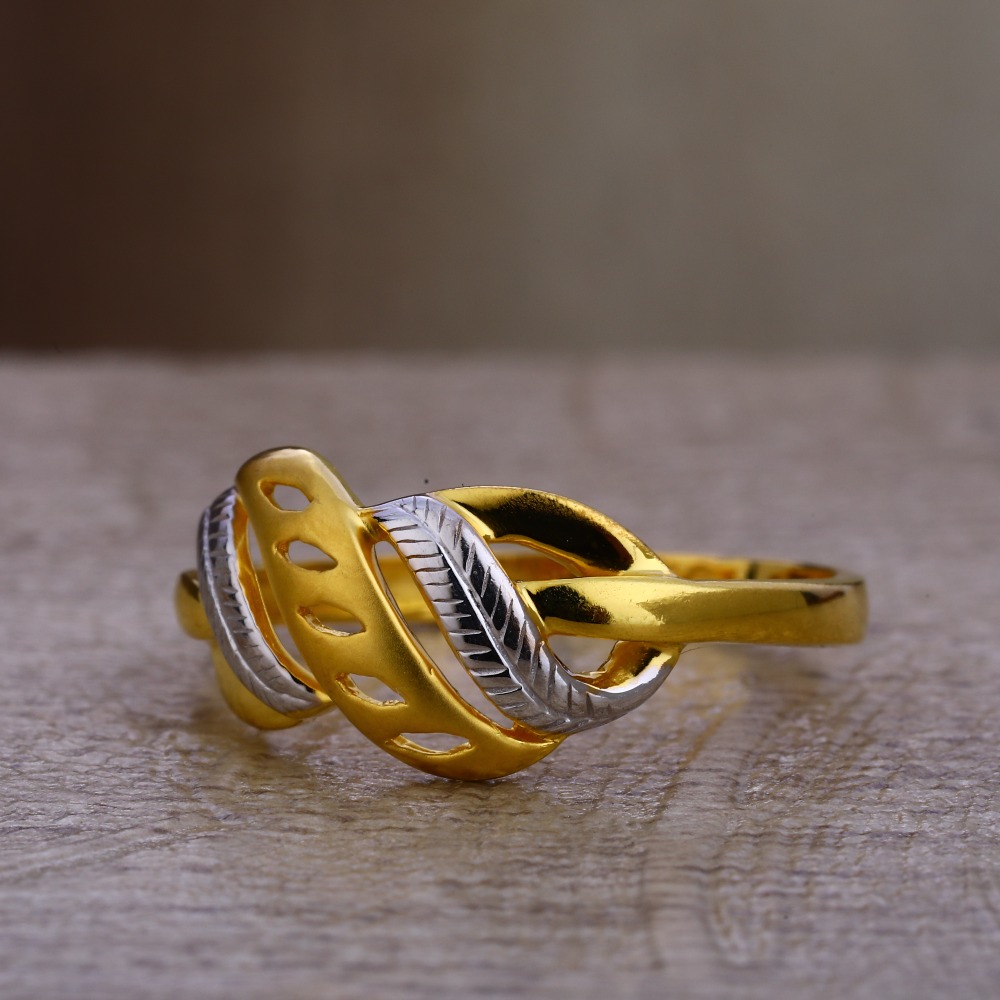 916 Gold Women's  Fancy Plain Ring LPR400